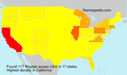 Surname Wojdak in USA