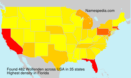 Surname Wolfenden in USA