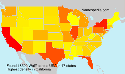 Surname Wolff in USA