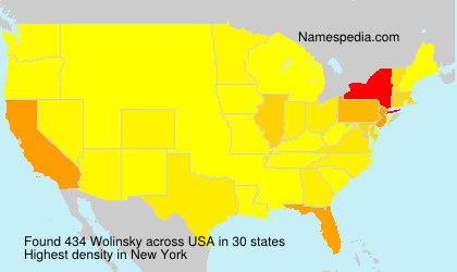 Surname Wolinsky in USA