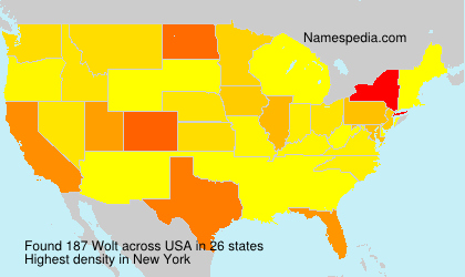 Surname Wolt in USA