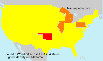 Surname Woodfort in USA
