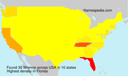 Surname Wrenne in USA