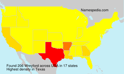 Surname Wreyford in USA