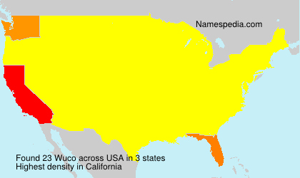 Surname Wuco in USA
