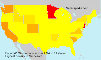Surname Wurdemann in USA