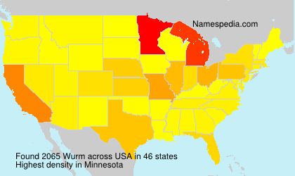 Surname Wurm in USA