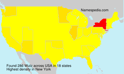 Surname Wutz in USA