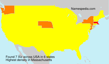 Surname Xiz in USA