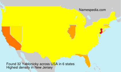 Surname Yablonicky in USA