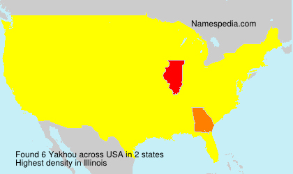 Surname Yakhou in USA