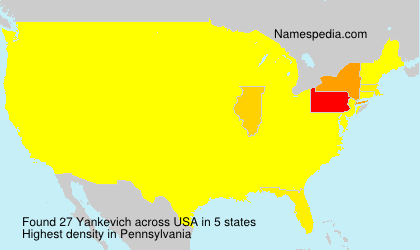 Surname Yankevich in USA