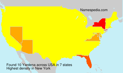 Surname Yardena in USA