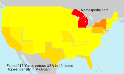 Surname Yasso in USA