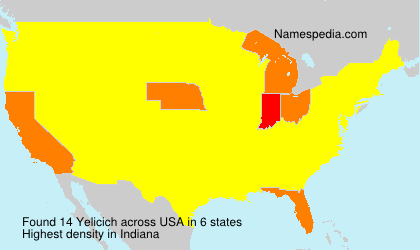 Surname Yelicich in USA