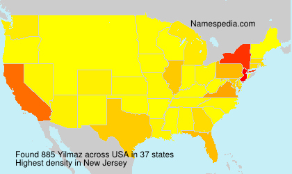 Surname Yilmaz in USA