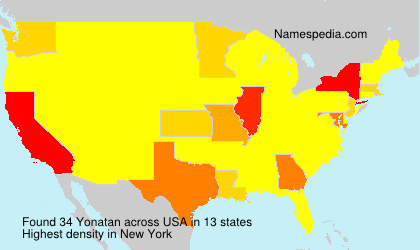 Surname Yonatan in USA