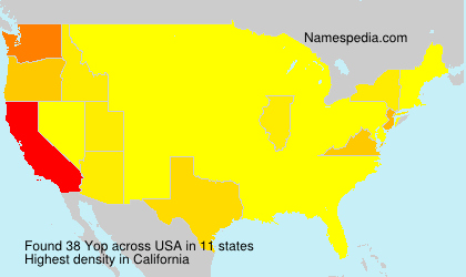 Surname Yop in USA