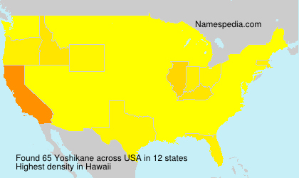 Surname Yoshikane in USA
