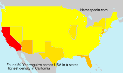 Surname Yparraguirre in USA