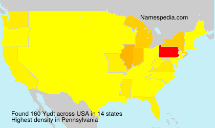 Surname Yudt in USA