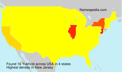 Surname Yukhvid in USA