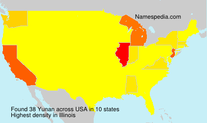 Surname Yunan in USA