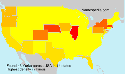 Surname Yurka in USA