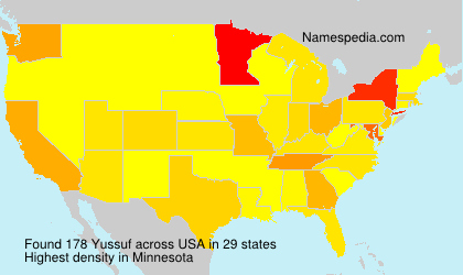 Surname Yussuf in USA
