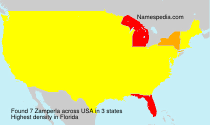 Surname Zamperla in USA