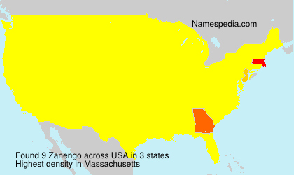 Surname Zanengo in USA