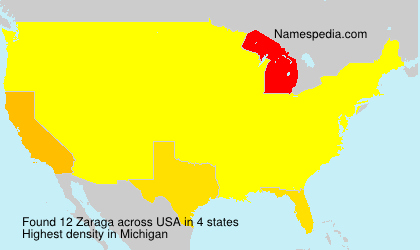 Surname Zaraga in USA