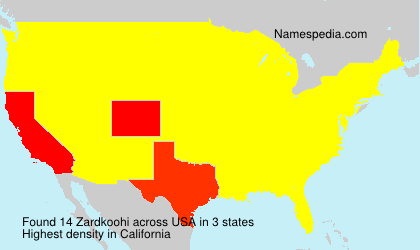 Surname Zardkoohi in USA