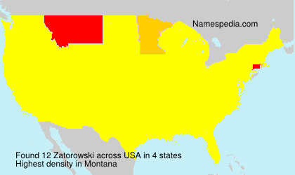 Surname Zatorowski in USA