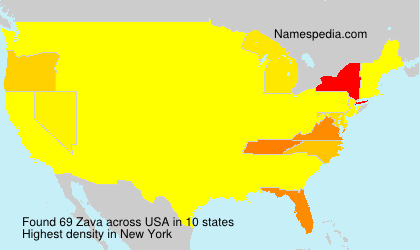 Surname Zava in USA