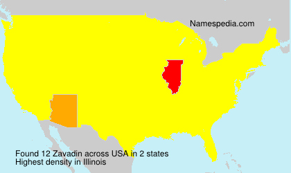 Surname Zavadin in USA