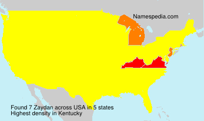 Surname Zaydan in USA
