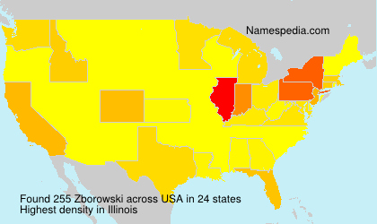 Surname Zborowski in USA