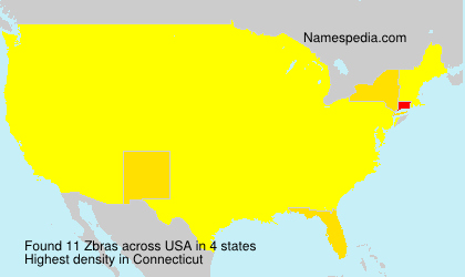 Surname Zbras in USA