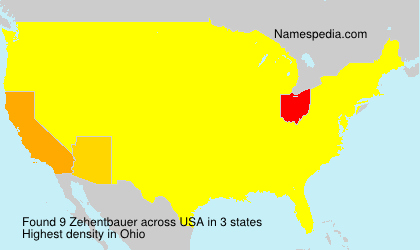 Surname Zehentbauer in USA