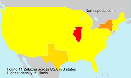 Surname Zelazna in USA