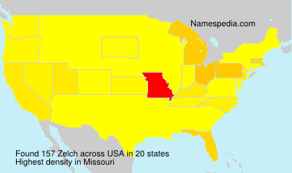 Surname Zelch in USA