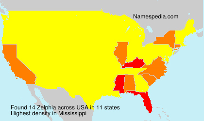 Surname Zelphia in USA
