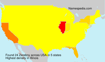 Surname Zerebny in USA