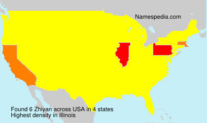 Surname Zhiyan in USA