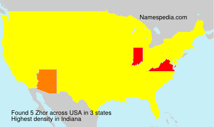 Surname Zhor in USA