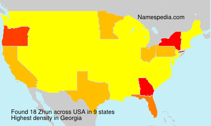 Surname Zhun in USA