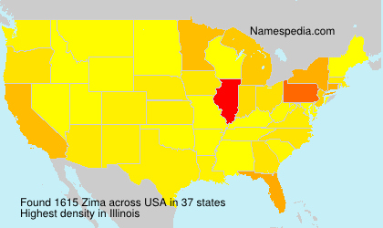 Surname Zima in USA