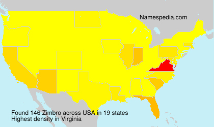 Surname Zimbro in USA