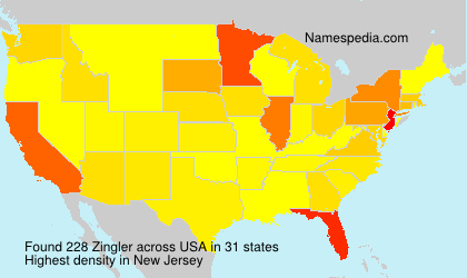Surname Zingler in USA